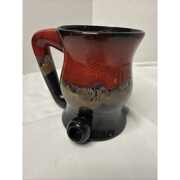 Always Azul Pottery Other - ALWAYS AZUL POTTERY Large Coffee Mug Azulscape Glaze Pipe Smoking Bowl Wake Bake